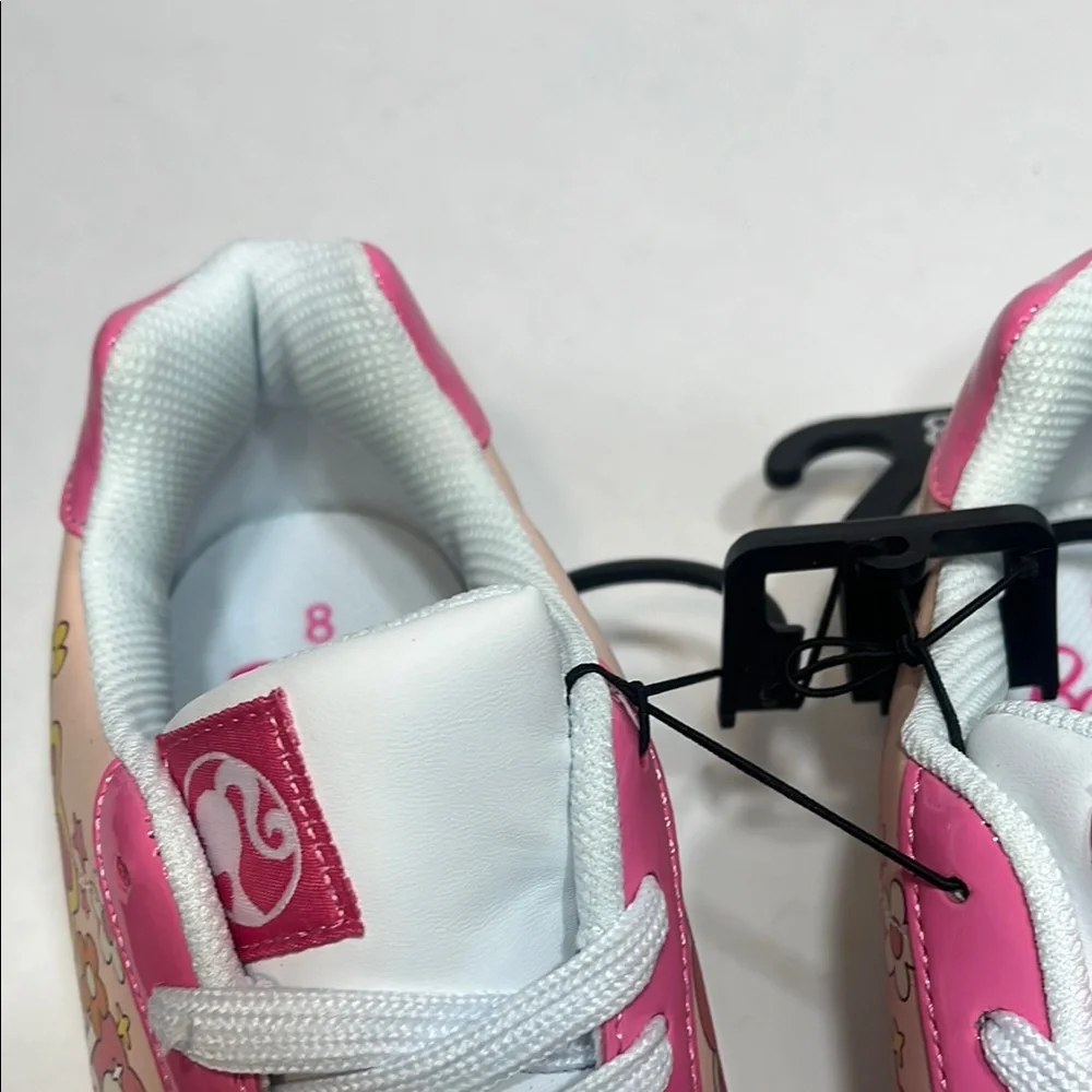 Barbie Pink and White Floral Sneakers - Picture 6 of 15